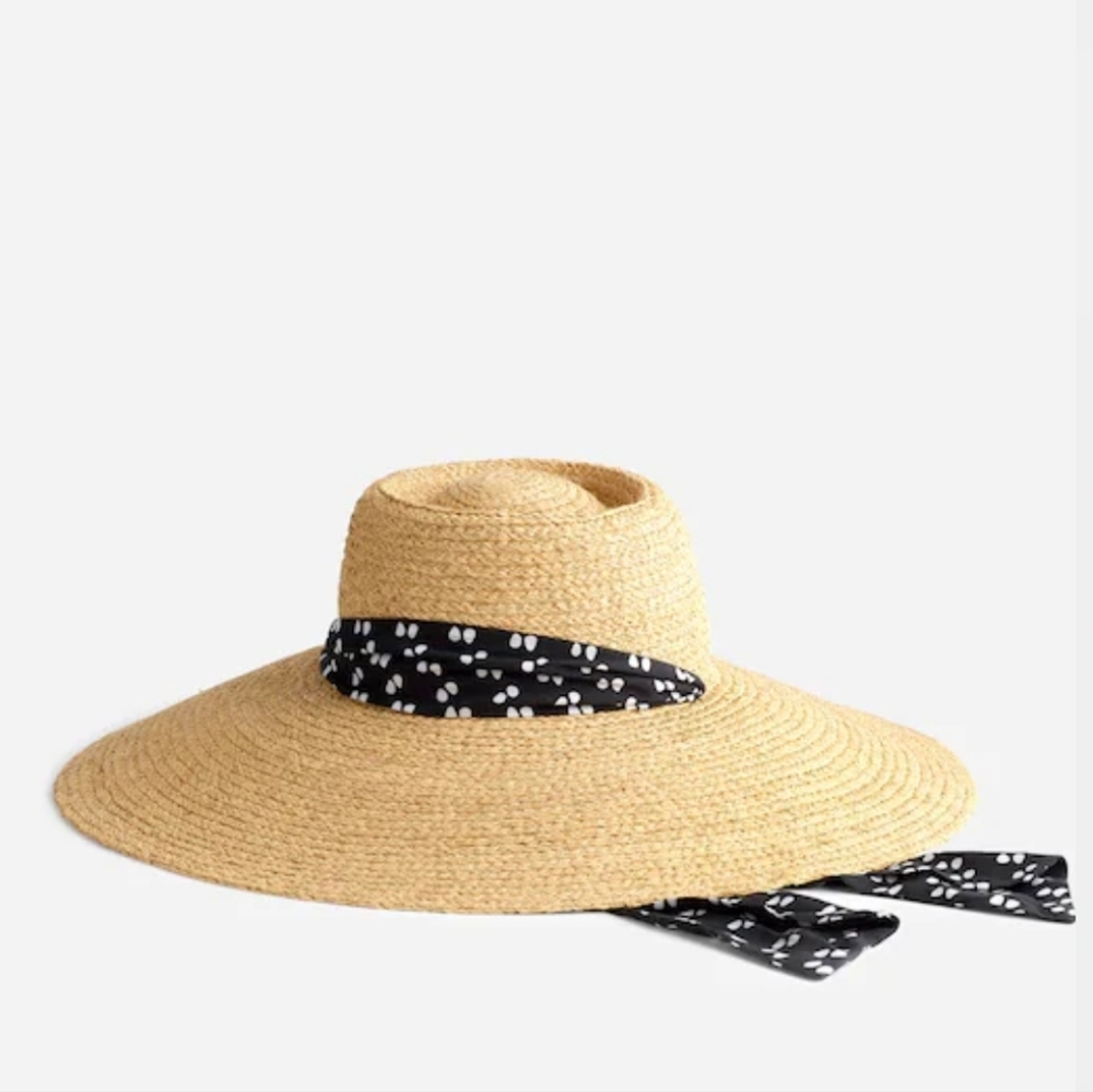 Madewell Scarf Straw Hat - natural